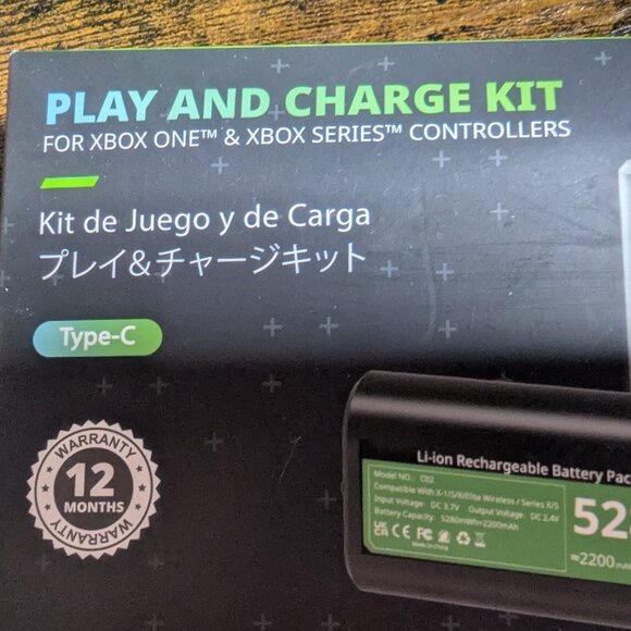Upgrade Rechargeable Xbox One Controller Lithium Battery Pack= 52 Playtime - Picture 1 of 4